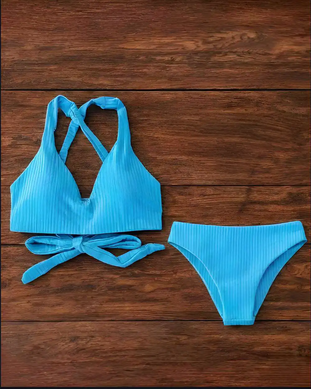 VODA SWIM Push-up Bikini-Top Texture Rib